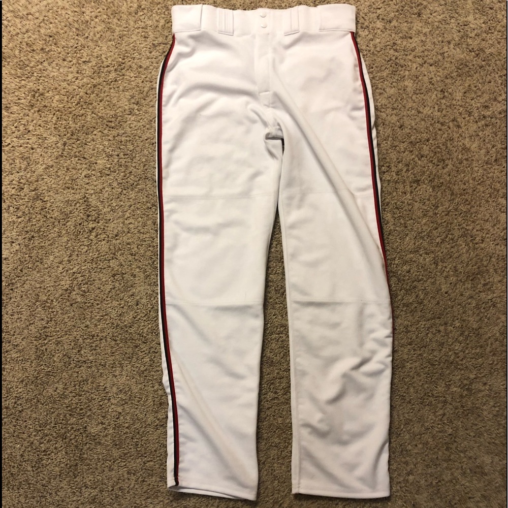 -Adult Men’s Gator Brand Softball Pants White L/XL